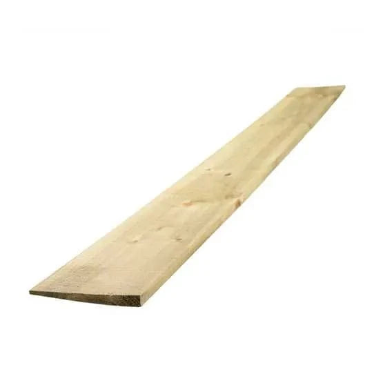 1.8m x 150mm x 22mm Green Treated Feather Edge Board - Finished 11 - 8mm