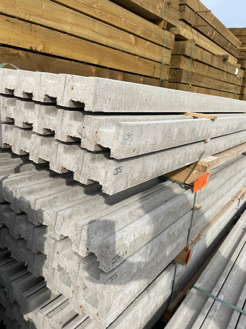 8ft Intermediate concrete post 2440mm Fenn-lite 35kg each slot size 55mm-50mm