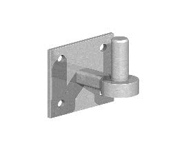 FG HOOKS ON PLATES | 4X4X3/4" 100X100X19 GALV