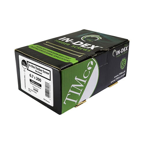 Timco - Timber Frame Screw HEX Green 6.7 x 100 - 50 PCS